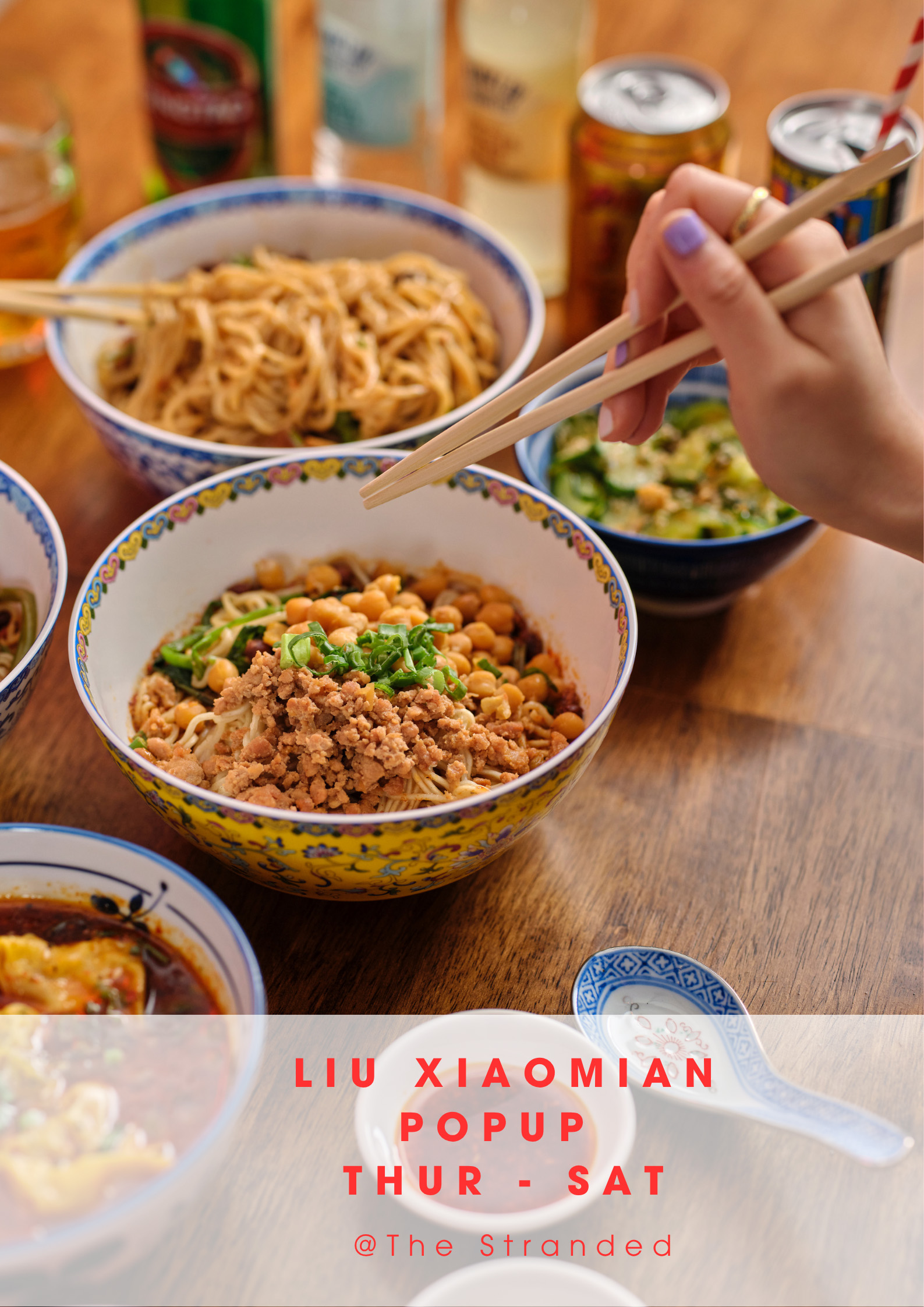 Liu Xiaomian noodle bowls at The Stranded